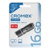 Флеш-диск 16 GB, CROMEX Standard USB 2.0, черный, 514158 - фото 6549633