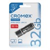 Флеш-диск 32 GB, CROMEX Standard USB 2.0, черный, 514159 - фото 6549635