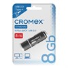 Флеш-диск 8 GB, CROMEX Standard USB 2.0, черный, 514157 - фото 6549638