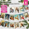 Гирлянда новогодняя "Ретро", 15 флажков, 10х15 см, картон, 2,5 м жгут, ЗОЛОТАЯ СКАЗКА, 592585 - фото 6566198