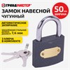 Замок навесной чугунный "Стандарт", ширина 50 мм, английский, 3 ключа, ГРАНДМАСТЕР, 671292 - фото 6566489