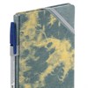 Блокнот А5 135x210мм BRAUBERG Denim, ткань/экокожа, резинка, держатель, 80л клетка, синий, 117139 - фото 6585703