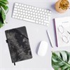 Блокнот А5 135x210мм BRAUBERG Denim, ткань/экокожа, резинка, держатель, 80л клетка, черный, 117140 - фото 6585738