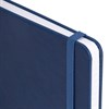 Блокнот А5 135x212мм BRAUBERG "Soft touch" под кожу, резинка, держатель, 80л клетка, синий, 117149 - фото 6585742