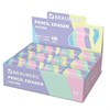 Ластик BRAUBERG PASTEL, 34х34х14 мм, квадратный, эко-пвх, цвет ластика ассорти, 273210 - фото 6587928