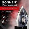 Утюг паровой SONNEN SI-6008, 2200 Вт, керамическое покрытие, антикапля, серебристый/золотой, 456998 - фото 6603509