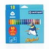 Фломастеры 18 ЦВЕТОВ CENTROPEN "Just Perfect", смываемые, устойчивы к высыханию, 2510/18KK, 725101801 - фото 6644815