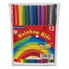 Фломастеры 12 ЦВЕТОВ CENTROPEN "Rainbow Kids", круглые, смываемые, вентилируемый колпачок, 7550/12ET, 775501202 - фото 6644816