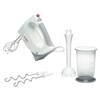 Миксер BOSCH MFQ 3540, 450 Вт, 5 скоростей, 2 венчика, 2 крюка для теста, стакан, белый, MFQ3540 - фото 6689611