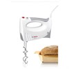 Миксер BOSCH MFQ 3540, 450 Вт, 5 скоростей, 2 венчика, 2 крюка для теста, стакан, белый, MFQ3540 - фото 6689619