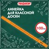 Линейка пластиковая 100 см, для классной доски, с держателем, ПИФАГОР, 210877 - фото 6695259