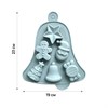 Форма для выпечки новогодняя 23х19 см, "Колокольчик", силикон, 6 ячеек, рецепт, ЗОЛОТАЯ СКАЗКА, 592469 - фото 6695331