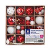Шары елочные НАБОР 42 предмета "Red and White Shine", пластик, красный/белый, ЗОЛОТАЯ СКАЗКА, 592589 - фото 6810153