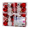 Шары елочные НАБОР 50 предметов "Red & Snow Winter", пластик, красный/белый, ЗОЛОТАЯ СКАЗКА, 592595 - фото 6810156