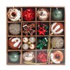 Шары елочные НАБОР 42 предмета "Xmas Inspiration", пластик/пенопласт, красный/бежевый/бирюзовый, ЗОЛОТАЯ СКАЗКА, 592590 - фото 6810163