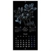 Календарь настенный перекидной 2026 г., BRAUBERG, 12 листов, 28,5х28,5 см, "Black esthetic", 116927 - фото 6843423