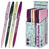 Ручка шариковая ERICH KRAUSE "R-301 Stick Floral" СИНЯЯ, синяя, корпус ассорти, линия 0,35 мм, 63077 - фото 6843736