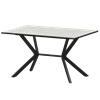 Стол нераздвижной Сириус Обеденные столы в пластике Сириус 1200 (Н-3825) Лофт/Черный муар - фото 6869415