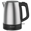 Чайник BRASSON (БРАССОН) KT-040, 1,7 л, 2200 Вт, индикатор уровня воды, сталь, черный, 455192 - фото 6881626