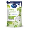 Мыло жидкое 2в1 для рук и тела 850 мл AURA Pure Cotton "Хлопок и луговые травы", дой-пак, 12833 - фото 6907377