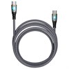 Кабель Type-C - Type-C, 1 м, 3 А, SMARTBUY, для быстрой зарядки и передачи данных, черный, FCTRANSP-BLACK - фото 6942089