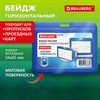 Бейдж горизонтальный (54х85 мм), синий, МАТОВАЯ ПОВЕРХНОСТЬ, BRAUBERG EXTRA, 238818 - фото 7023270