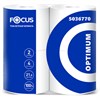 Бумага туалетная, спайка 4 шт, 2-слойная (4х21,6м) FOCUS Optimum, белая, 5036770, ш/к - фото 7047812