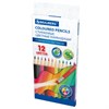 Карандаши цветные стираемые с ластиком BRAUBERG ERASABLE, 12 цветов, шестигранные, 182070 - фото 7047853