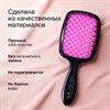 Расческа для волос массажная 20х8,5 см, массажер и щетка для чистки В ПОДАРОК, черная/розовая, MONTE VITA (МОНТЕ ВИТА), 457430 - фото 7180919