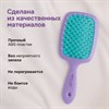 Расческа для волос массажная 20х8,5 см, массажер и щетка для чистки В ПОДАРОК, фиолетовая/мятная, MONTE VITA (МОНТЕ ВИТА), 457431 - фото 7180925