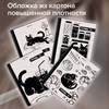 Тетрадь А5 96 л. BRAUBERG, на сшивке с корешком, клетка, обложка картон, "Кот-Непоседа", 405292 - фото 7215873