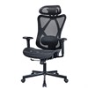 Кресло BRABIX PREMIUM "Axion ER-701", синхромеханизм, регулируемые подголовник и спинка, сетка, черное, 532965 - фото 7215895