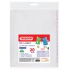 Обложки ПП для тетрадей и учебников, КЛЕЙКИЙ КРАЙ, НАБОР 20 шт., ПЛОТНЫЕ, 80 мкм, ПИФАГОР, 274118 - фото 7235804