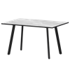Стол нераздвижной Альфа Обеденные столы в пластике Альфа 1200 (Н-3815) Лавант/Черный муар - фото 7338080