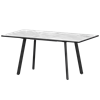 Стол раздвижной Альфа Обеденные столы в пластике Альфа 1200+300 (Н-3780) Лавант/Черный муар - фото 7338103