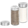 Набор для специй 2х100 мл, MAXI, солонка + перечница, стекло/сталь, круглые, WEGLA (ВЕГЛА), 700230 - фото 7338164