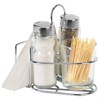 Набор для специй 2х50 мл, CLASSIC, салфетница + соль + перец + стакан под зубочистки, WEGLA (ВЕГЛА), 700236 - фото 7338173