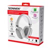 Наушники беспроводные накладные полноразмерные раздвижные мультирежимные, SONNEN HP-B12S, Bluetooth 5.4, серебристые, 514127 - фото 7365741