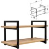 Полка BRABIX "SMART WS-002", 580х290х300 мм, ЛОФТ, 2 полки, металл/ЛДСП бунратти, 641952 - фото 7410246
