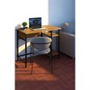 Стол BRABIX "SMART CD-018", 1100х600х765 мм, ЛОФТ, 2 полки, металл/ЛДСП бунратти, каркас черный, 641946 - фото 7410253