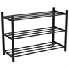 Полка для обуви BRABIX "SMART SR-007", 710х285х498 мм, ЛОФТ, 3 полки, металл, чёрная, 701980 - фото 7410270