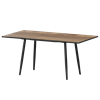 Стол раздвижной Бетта Обеденные столы в пластике Бетта 1100+300 Дуб Самдал/Черный муар - фото 7458467
