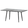 Стол раздвижной Бетта Обеденные столы в пластике Бетта 1100+300 Фаерстоун/Черный муар - фото 7458474