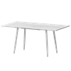 Стол раздвижной Бетта Обеденные столы в пластике Бетта 1200+300 Фрост/Белый муар - фото 7458502
