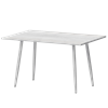 Стол нераздвижной Бетта Обеденные столы в пластике Бетта 1200 Фрост/Белый муар - фото 7458525