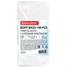 Пакеты БОПП с клеевым клапаном, КОМПЛЕКТ 100 штук, 8х12 + 4 см, 25 мкм, BRAUBERG, 700402 - фото 7527310