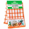 Салфетка из МИКРОФИБРЫ универсальная, 40х60 см, оранжевая клетка, орнамент, 240 г/м2, BOOMHOUSE (БУМХАУС), 700877 - фото 7540021