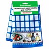 Салфетка из МИКРОФИБРЫ универсальная, 40х60 см, синяя клетка, орнамент, 240 г/м2, BOOMHOUSE (БУМХАУС), 700881 - фото 7540025