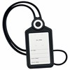 Бейдж вертикальный для пропуска и ID-карт СИЛИКОНОВЫЙ 85х54 мм шнурок 42см, черный, BRAUBERG, 238904 - фото 7543185