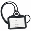 Бейдж горизонтальный для пропуска и ID-карт СИЛИКОНОВЫЙ 54х85мм шнурок 42см черный, BRAUBERG, 238908 - фото 7543194